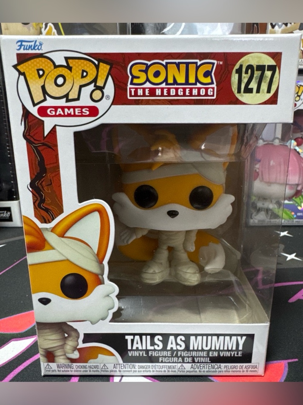 Funko Pop! Games Sonic Tails As Mummy Vinyl Figure - Orange & White